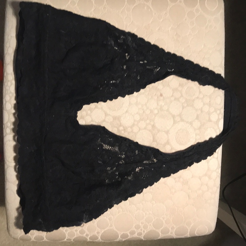 Black lace bralette